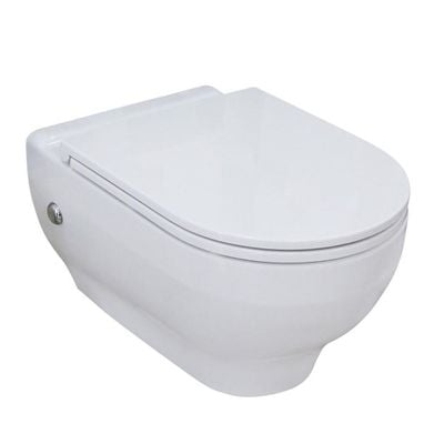 Isvea Soluzione Xi  Wall Hung  Wc -10Kf02002/40Kf02001-2Pcs/Set- Made In Turkey (Ctn Item Code: 10Sy02002Sv + Seat Cover: 40Kf02002)