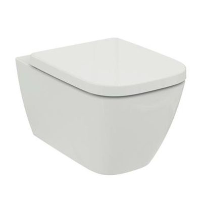 Is - I.Life B Wall Hung Wc Rimless +Technology White W/Seat Cover T461401 & T500301 