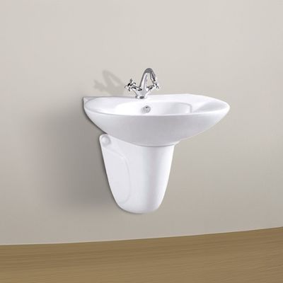 Wall Hung Wash Basin Model No: 418A White -Milano