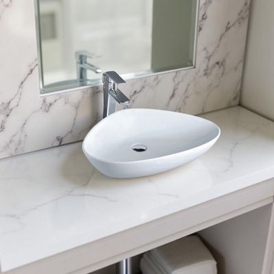 Milano Ceramic Art Basin Model No- 2219C White-Made In China