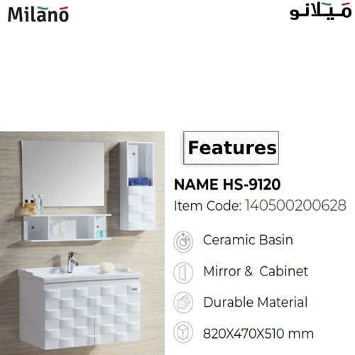 Vanity Model Hs -9120 800X480X500 - Milano (1 Pc /Set )