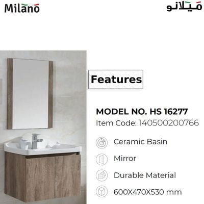 Vanity Model No. Hs 16277 600X460X450 (2 Pcs/Set) Milano