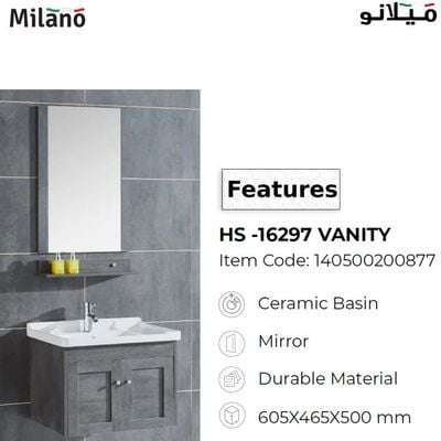 Vanity Model Hs -16297 605X465X500 Milano (2 Pcs /Set )