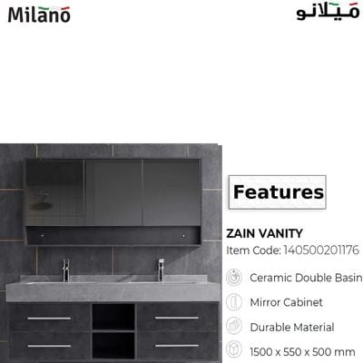 Milano Zain Vanity Model No. HS16329 with Mirror & Led Cabinet