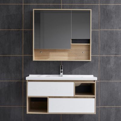Milano Jim Vanity Model No. HS16331 with Mirror Cabinet Ceramic Basin