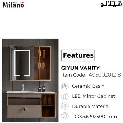 Milano Giyun Vanity Model No. HS16333 with Led Mirror