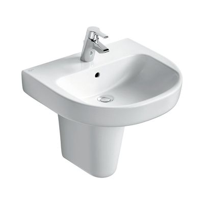 Is - Playa Wash Basin With Half Pedestal White 65X48 J501301  &J503101