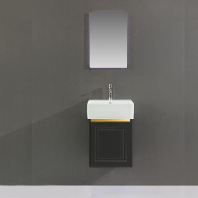 Milano Toni Vanity Model No.Hs16350 W/Led Mirror Cabinet Ceramic Basin 410*410*550Mm (2Cnts/Set)