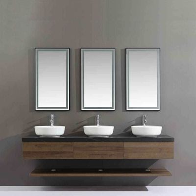 Milano Ash Vanity Model No.Hs16365 W/Led Mirror Cabinet Ceramic Basin 3Pcs / Set