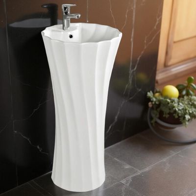 Milano Patt Decorative Basin White 400 x 400 x 820