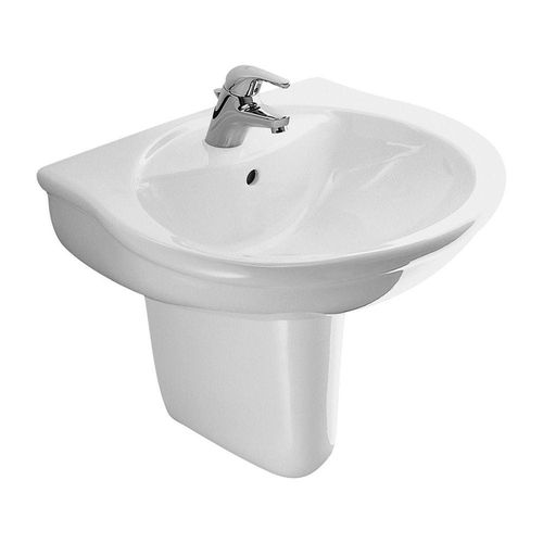 Is - San Remo Wash Basin With Half Pedestal White 60X49 E746001 & E749201
