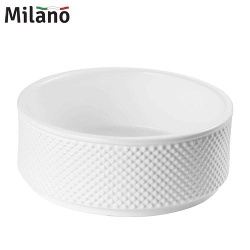 Milano Ceramic Art Basin Model No. 288 Matt White Including Pop Cover Size 425X425X160 
