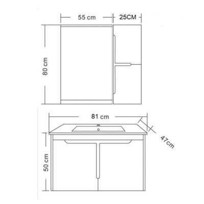 Milano Mayte Vanity Model No.Hs16382