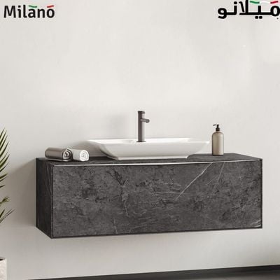 Milano Mono Vanity With Out Mirror 100Cm - Allbox 2 Ctns / Per Set - Made In Turkey