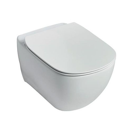Is - Tesi Wall Hung Wc White With Slim Seat Cover Scl Thin Sw Nf T354501 & T352701