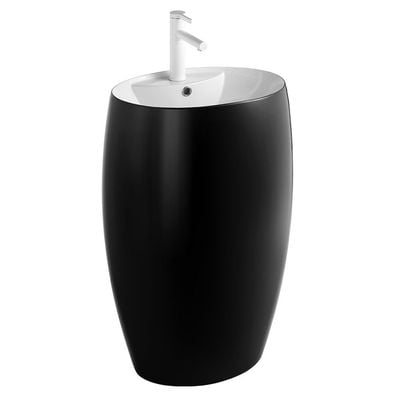 Milano Ceramic Basin 447 Gloss Black/White