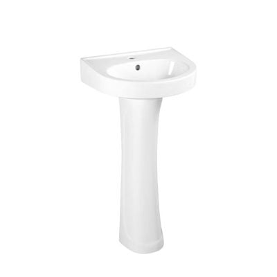 Milano Wash Basin With Pedestal P324 - 410X370X810Mm 