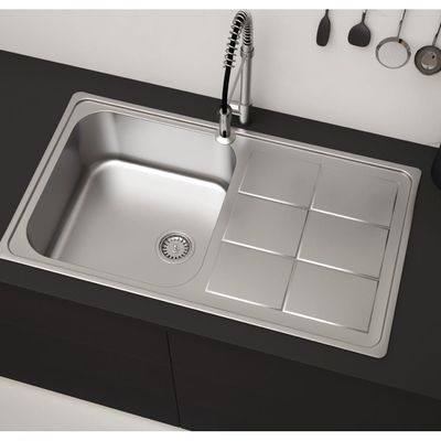 SS Kitchen Sink Bl-890 High Grade Inset Sb/Sd - Milano