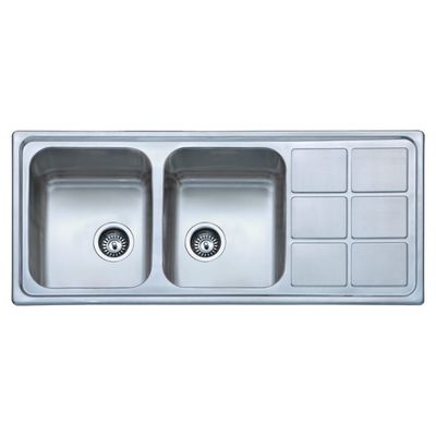 SS Kitchen Sink Bl-894 High Grade Inset 116X50 Db/Sd - Milano