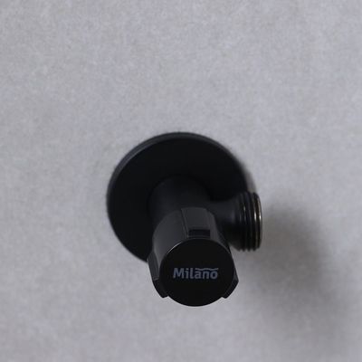 Milano Omega Angle Valve Matt Black