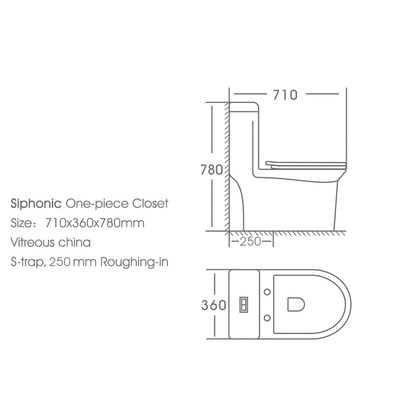 Milano Flash 1 Pc Wc S-Trap-250Mm 6289