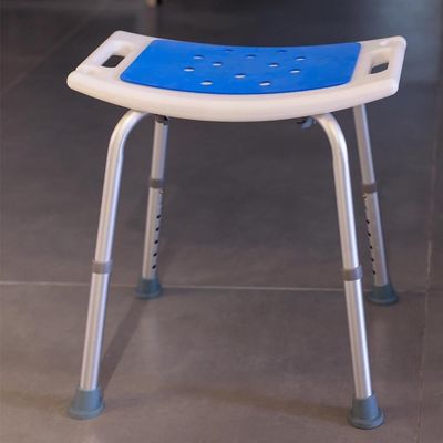 Milano Shower Stool W/ Blue Eva Seat - Made In China