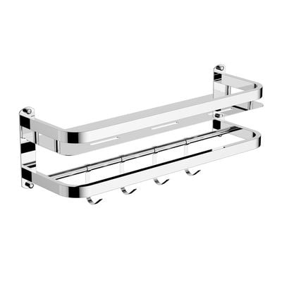 Milano Miel Plus 1 Layer Shelf Chrome