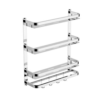 Milano Miel Plus 3 Layer Shelf Chrome