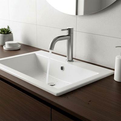 Milano Denz Plus Cold Tap Basin Brush Nickel - Made In China 
