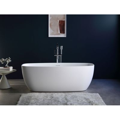 Milano Syra Freestanding Bathtub 1700 x 750 x 580 Matt White