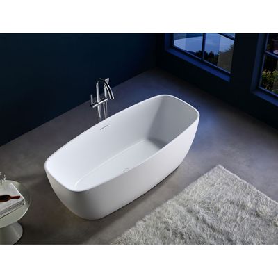 Milano Syra Freestanding Bathtub 1700 x 750 x 580 Matt White