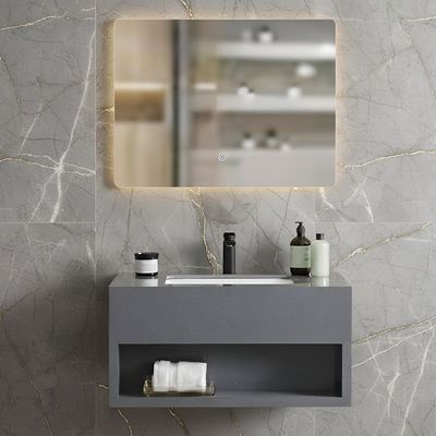 Milano Sintered Stone Vanity With Mirror 800x500x400 Model N6079 (2 Ctns/Set)