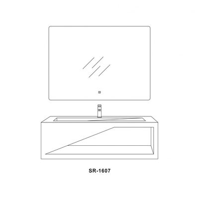 Milano Plus Krystal Vanity Body With Sensor Light Body Basin 80x50x30 Sr-1607-80 (2 Ctns / Set)