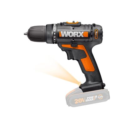 Worx ( Wx101.9 ) 20V Drill Driver, No Battery And Charger Included