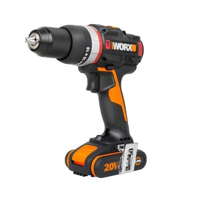 Worx ( Wx-Jcr ) 20V Brushless Active Impact Drill, 50Nm, Color Box, 2*2Ah, 1Hr Charger, Injection Box