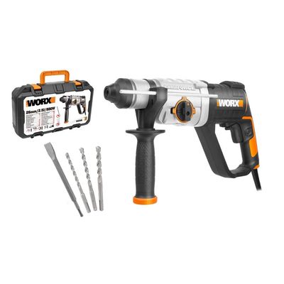 Worx ( Wx339 ) 800W 26Mm Rotary Hammer, 2.5J, Injection Box