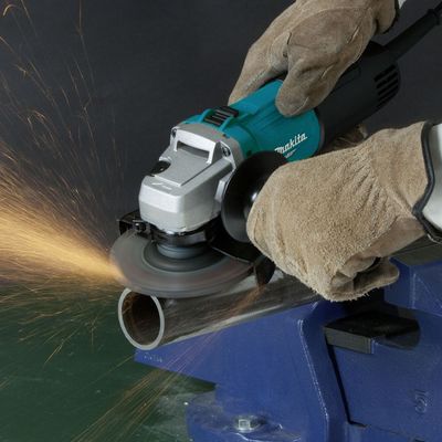 NS LP Makita Mt Blue Series Angle Grinder 540W 115Mm (4-1/2’’) M0901B-Combo (Free 10X Cutting Disc + 1X Tool Box)