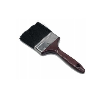 Milanopaint Brush Black Plastic Handle 4"