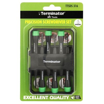 Ea Lp Terminator Precision Screw Driver Set 6 Pcs