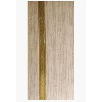 Milano Mashrabiya WPC Door  - Brown + Gold 800 x 2100 x 45 Mm
