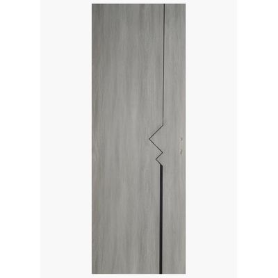 Milano Brooke WPC Door  - Grey + Black 1000 x 2100 x 45 Mm