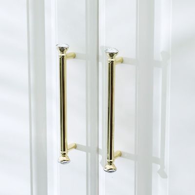 Milano Luna Crystal Cabinet Handle Medium Gold