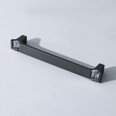 Milano Lucy Crystal Cabinet Handle Small Black