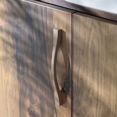 Milano Ivy Cabinet Zinc Handle Coffee Brown 202X25X16Mm - E6107-192