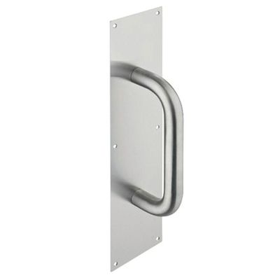 Milano Ss 304 Pull Handle (25X200Mm) On Plate(400X100Mm)