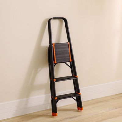 Milano Arnold Household Step Ladder 3 Steps R16003-Black/Orange