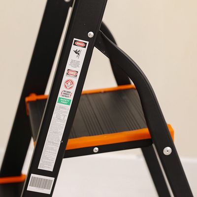 Milano Arnold Household Step Ladder 3 Steps R16003-Black/Orange