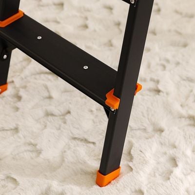 Milano Arnold Household Step Ladder 3 Steps R16003-Black/Orange