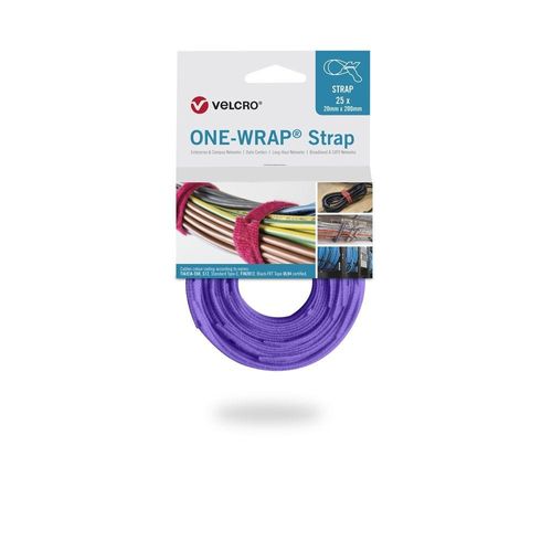 AFTP Velcro (VEL-OW64507) one-wrap strap 20x200mm-Purple