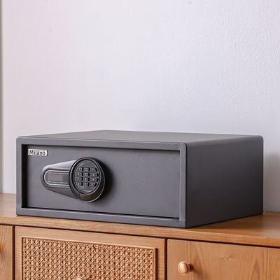 Milano Hotel Safe 8.5L (200X420X370Mm-1.5/4Mm) Black Digi Panel